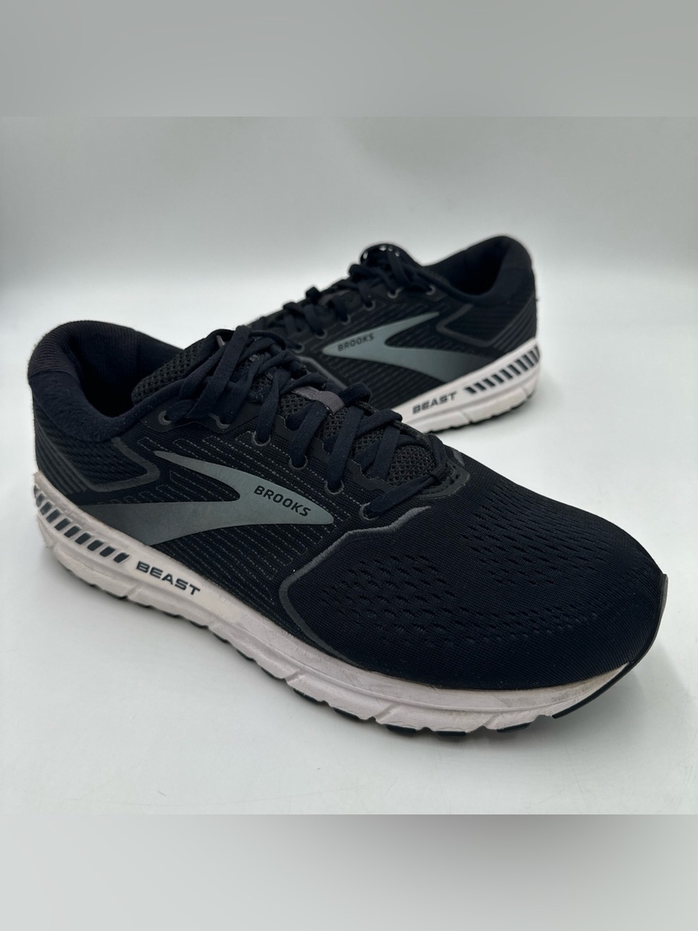 Brooks Beast 20 Men’s Size 13 4E Extra Wide Running Shoes Black 1103274E051